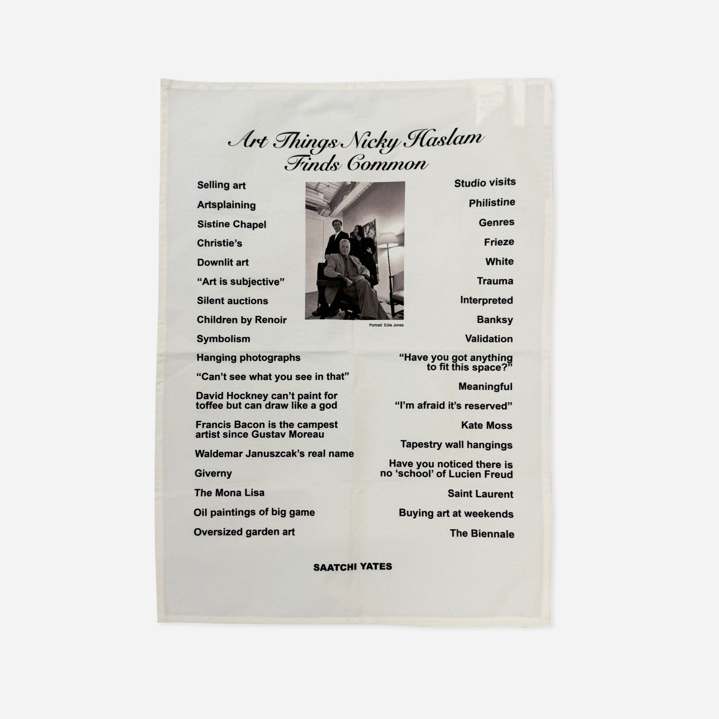 Arts Things Nicky Haslam Finds Common Tea Towel